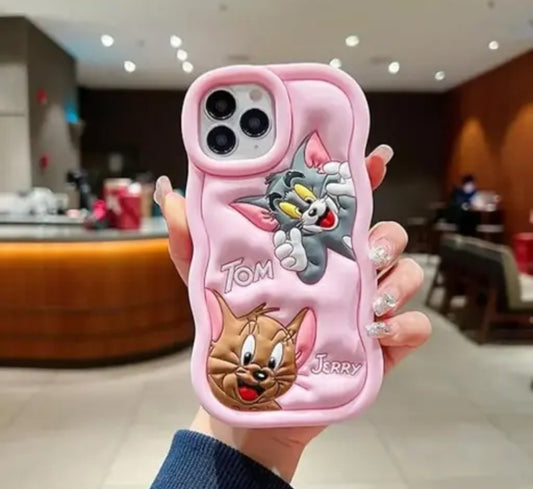 Tom & Jerry Shockproof Wavy Phone Case – Military Drop Tested